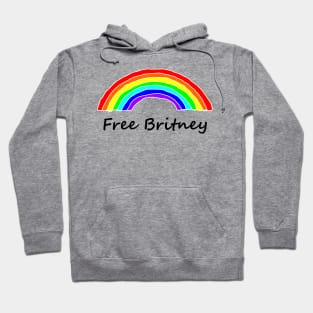 Free Britney Rainbow Typography Hoodie